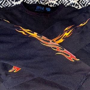 Vintage Flame style top 🔥 🖤